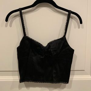 ZARA black silk camisole